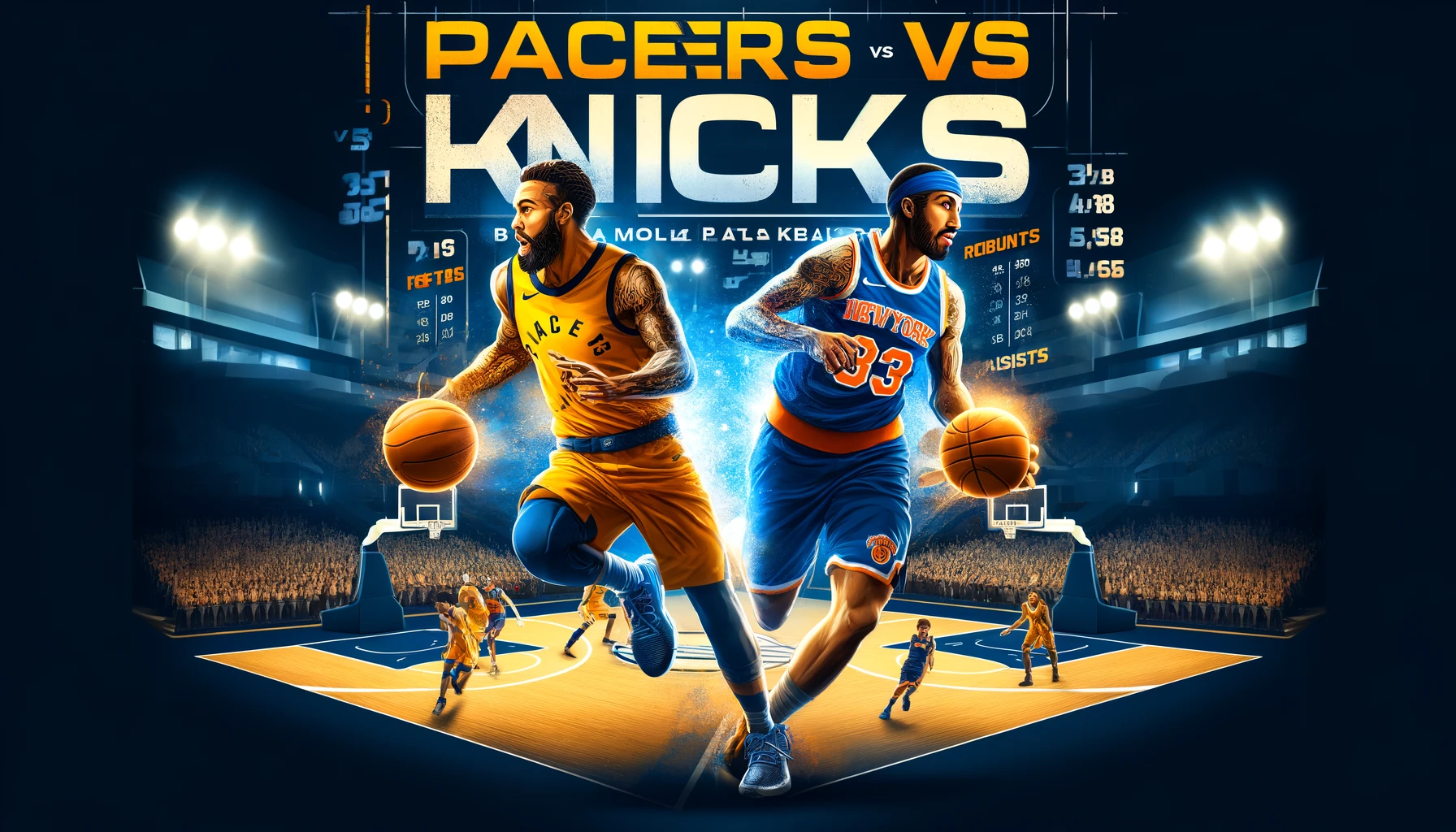 pacers vs knicks match player stats